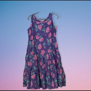 Vintage 80s/90s Purple Floral Dress